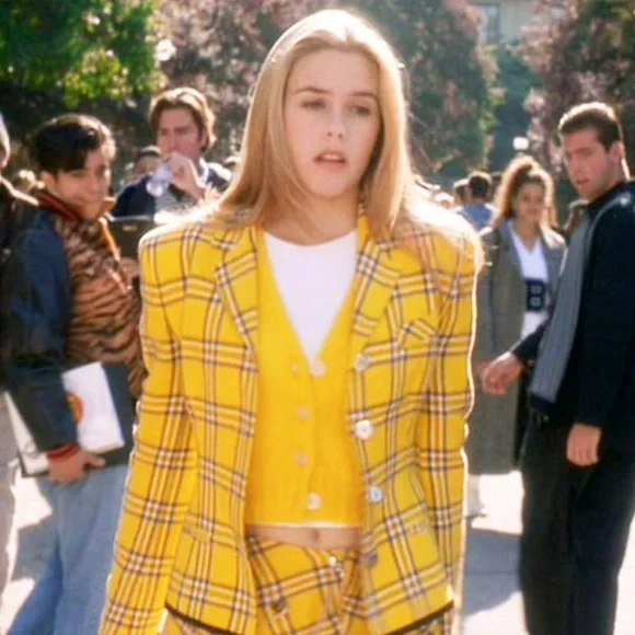 TWIK Yellow Plaid Spaghetti-Strap Dress (it’s giving Clueless) - Picture 7 of 7